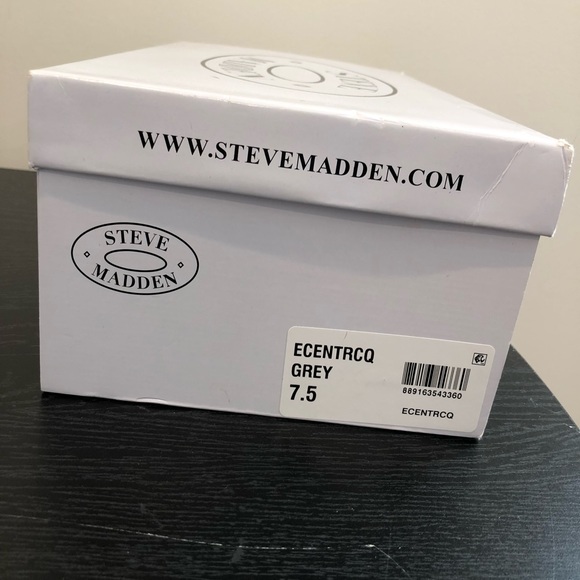 Steve Madden Ecentrcq Grey Shoes size 7.5 - Picture 5 of 5